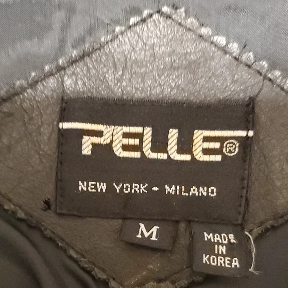 Pelle Black 100% Genuine Leather Trench Coat - Picture 2 of 10